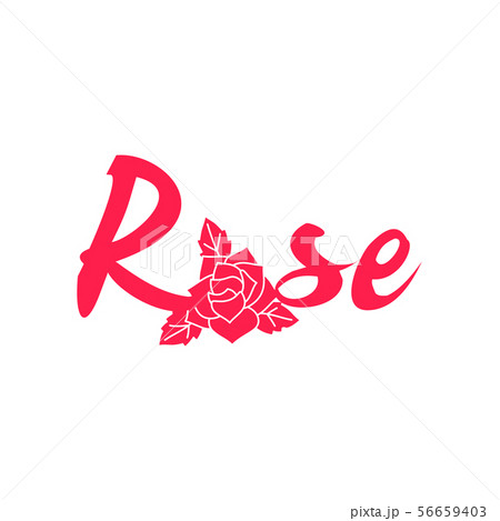 Pink fashion word rose symbol Pink fashion word rose symbol 56659403