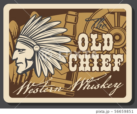 Wild West whiskey bar saloon, Western Indian chief Wild West whiskey bar saloon, Western Indian chief 56659851