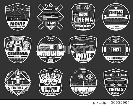 Movie theater, cinema festival and TV broadcast Movie theater, cinema festival and TV broadcast 56659904