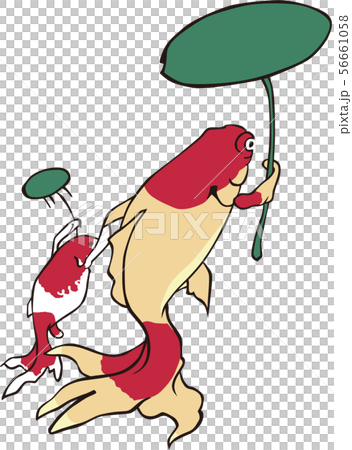 浮世絵　金魚　その1 56661058