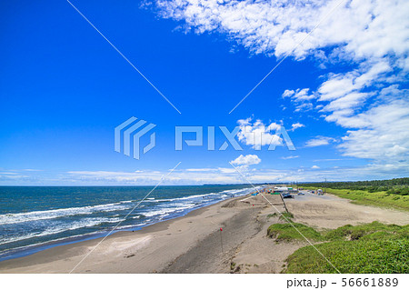 九十九里海岸白子町中里海水浴場付近 九十九里海岸白子町中里海水浴場付近 56661889
