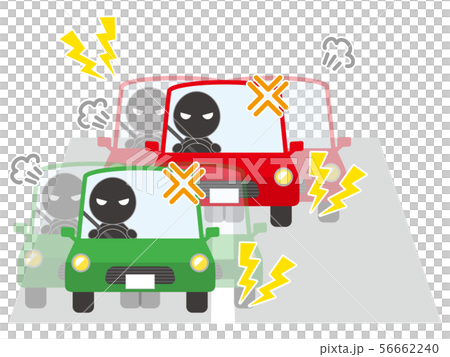 互いに煽りあう乗用車 56662240
