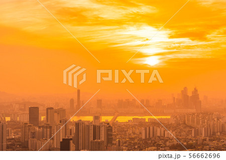 Beautiful landscape and cityscape of Seoul city Beautiful landscape and cityscape of Seoul city 56662696