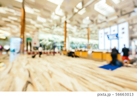 Abstract blur and defocused changi aiport terminal interior 56663013