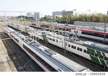 大宮総合車両センター東大宮センターの特急車両 大宮総合車両センター東大宮センターの特急車両 56663836