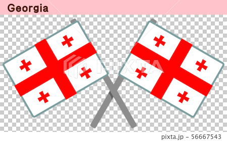 Crossed Georgia flag 56667543