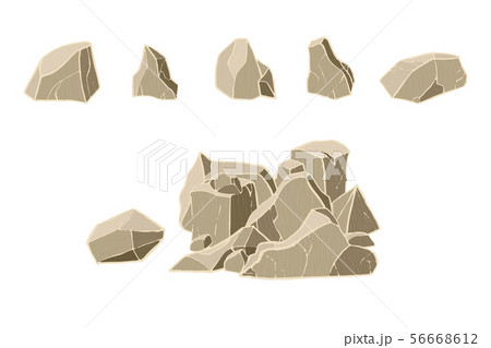 Stone collection and pile. 56668612