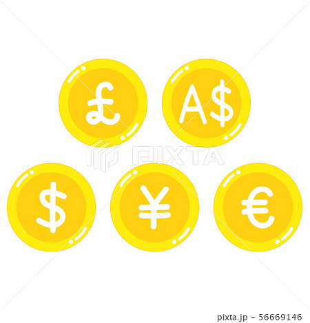 通貨のコインのイラスト素材