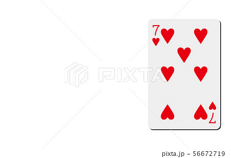 トランプハート7のイラスト素材