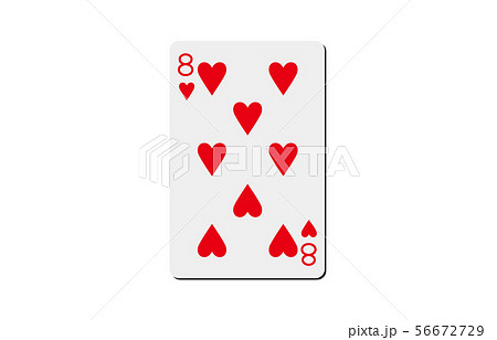 トランプハート8のイラスト素材 [56672729] - PIXTA