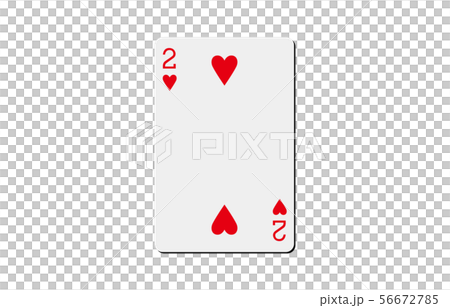 Playing card heart 2 56672785