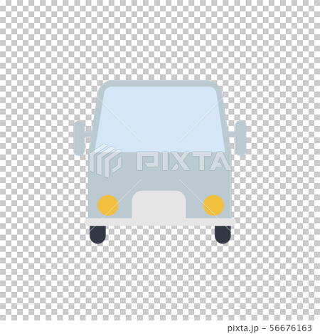 軽トラック 正面のイラスト素材