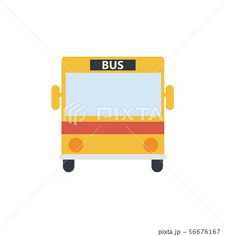 バス 正面のイラスト素材