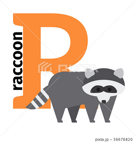 English animals zoo alphabet letter R - Stock Illustration [56676820] -  PIXTA