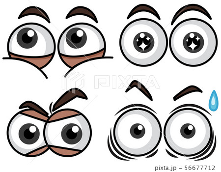 Four eyes set with different expressions Four eyes set with different expressions 56677712