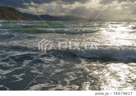Breathtaking seascape of ocean beach 56679627