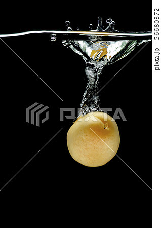 Apricot in water macro 56680372
