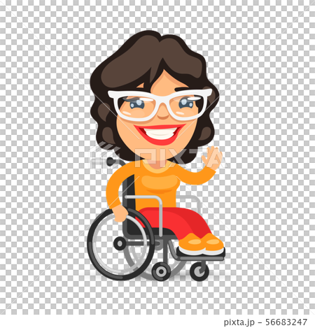 Wheelchair User Woman Wheelchair User Woman 56683247