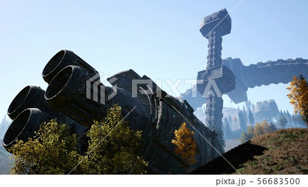UFO crashed in the forest 56683500