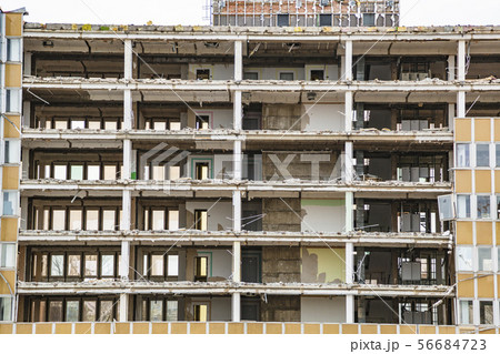 Concrete frame of big building under construction Concrete frame of big building under construction 56684723