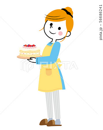 主婦①　ケーキ 56686241