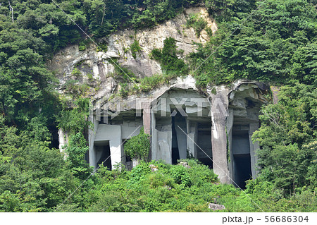 石川県小松市 滝ヶ原西山石切り場跡 石川県小松市 滝ヶ原西山石切り場跡 56686304