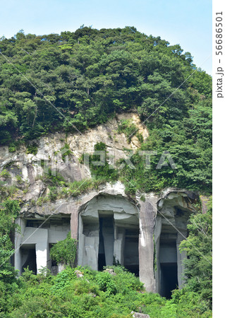 石川県小松市　滝ヶ原西山石切り場跡 56686501