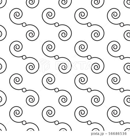 Vector white background. Black regular swirl Vector white background. Black regular swirl 56686536
