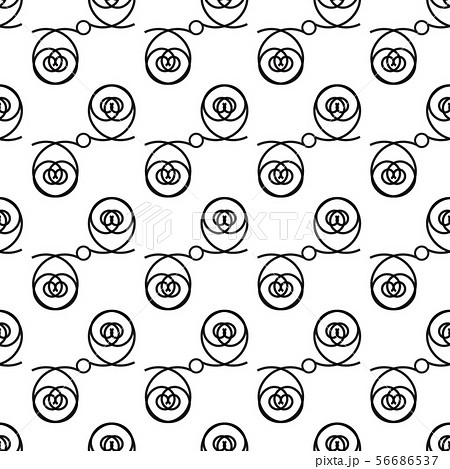 Vector seamless texture. Black blossom contour on Vector seamless texture. Black blossom contour on 56686537