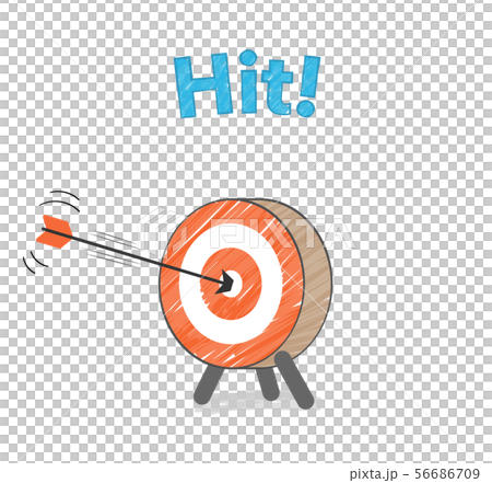 Bow and arrow hit 56686709