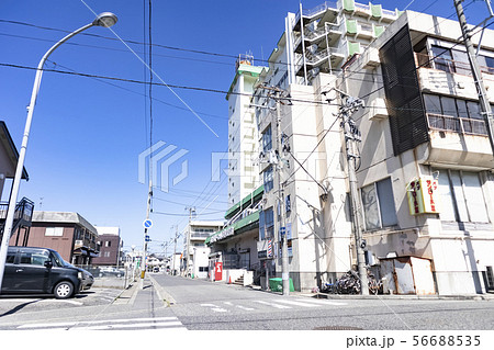 新潟市都市風景　中央区　信濃町　街並み　信濃シティ 56688535