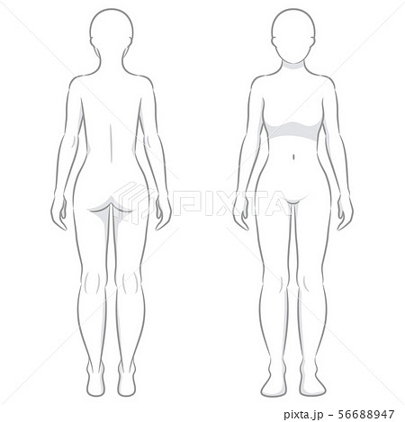medical human body outline drawing