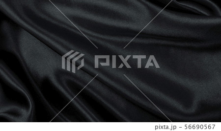 Smooth elegant black silk or satin texture as Smooth elegant black silk or satin texture as 56690567