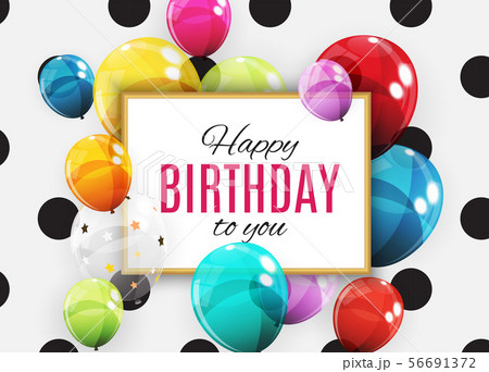 Group of Colour Glossy Helium Balloons Background. 56691372