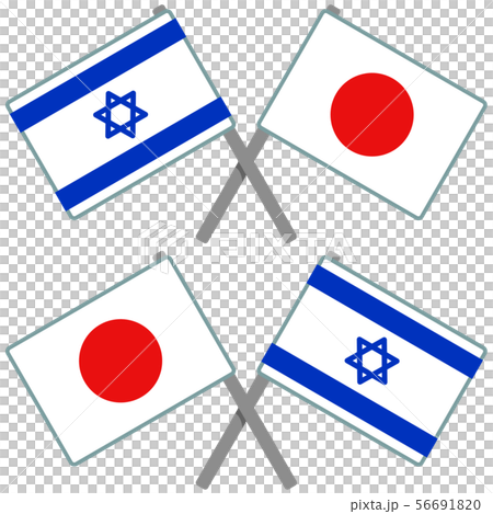Israel and Japan flags Israel and Japan flags 56691820