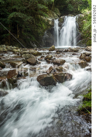 中園川の流れと坂口の滝 56692662