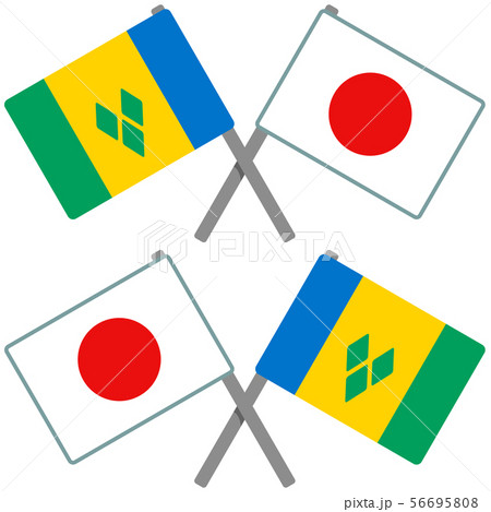セントビンセント・グレナディーンと日本の旗