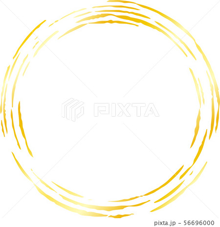 円形 背景素材 和風 手書き コピースペース イラストのイラスト素材