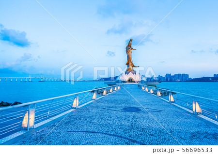 Kun iam statue landmark in macau city Kun iam statue landmark in macau city 56696533