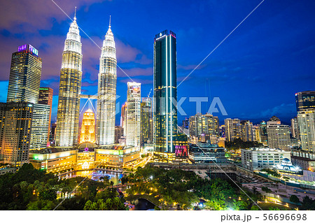 Beautiful architecture building exterior in Kuala Lumpur city in Malaysia 56696698