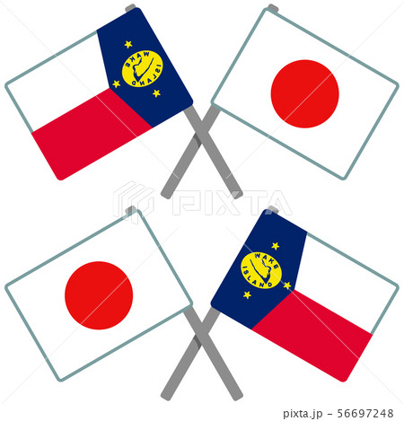 ウェーク島と日本の旗 ウェーク島と日本の旗 56697248