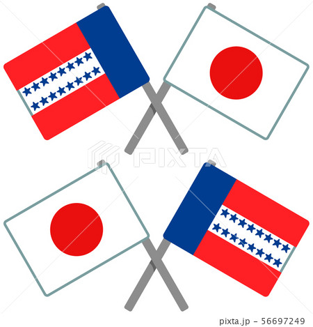 トゥアモトゥ諸島と日本の旗 56697249