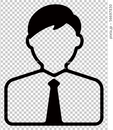 労働者アイコンイラスト / 会社員・サラリーマン・ビジネスマン 56697830