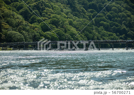 京都府 嵐山 渡月橋 夏 京都府 嵐山 渡月橋 夏 56700271
