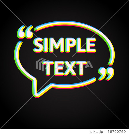 Vector template blank bubble creative color quote Vector template blank bubble creative color quote 56700760