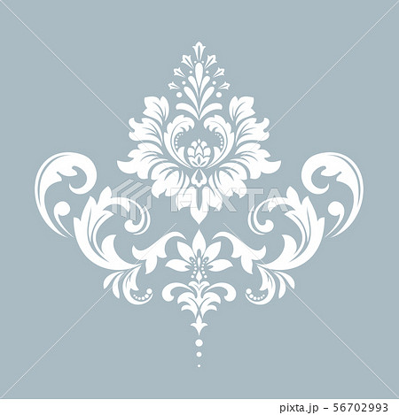 Damask graphic ornament. Floral design element. 56702993