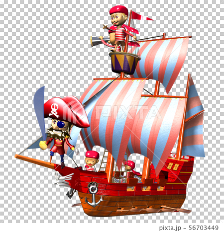 海賊船のイラスト素材 [56703449] - PIXTA