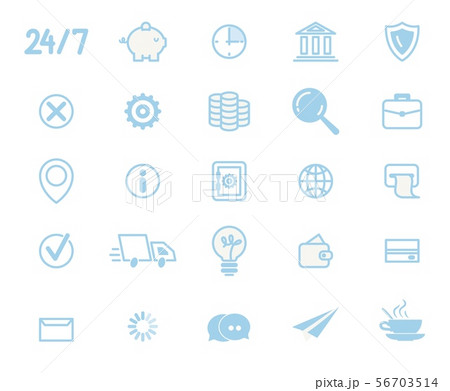 Business Services Line Art Vector Collection Business Services Line Art Vector Collection 56703514