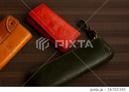 革小物の筆箱、キーケース、カードケース 革小物の筆箱、キーケース、カードケース 56705395