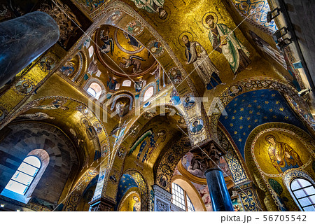 Interior of La Martorana church in Palermo Interior of La Martorana church in Palermo 56705542